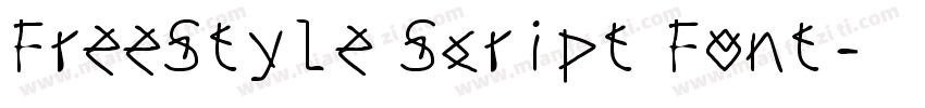FreeStyle Script Font字体转换